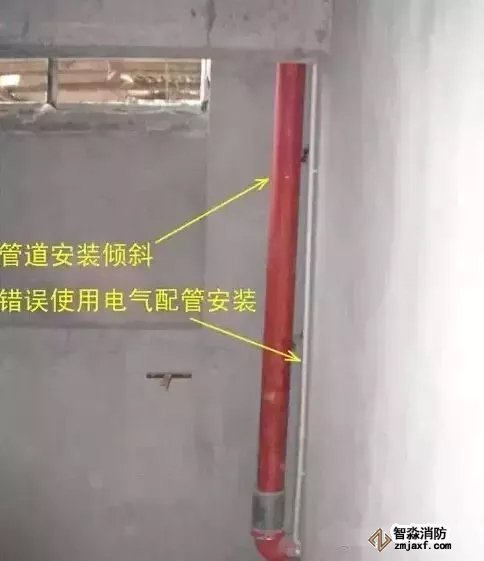 管道安裝傾斜